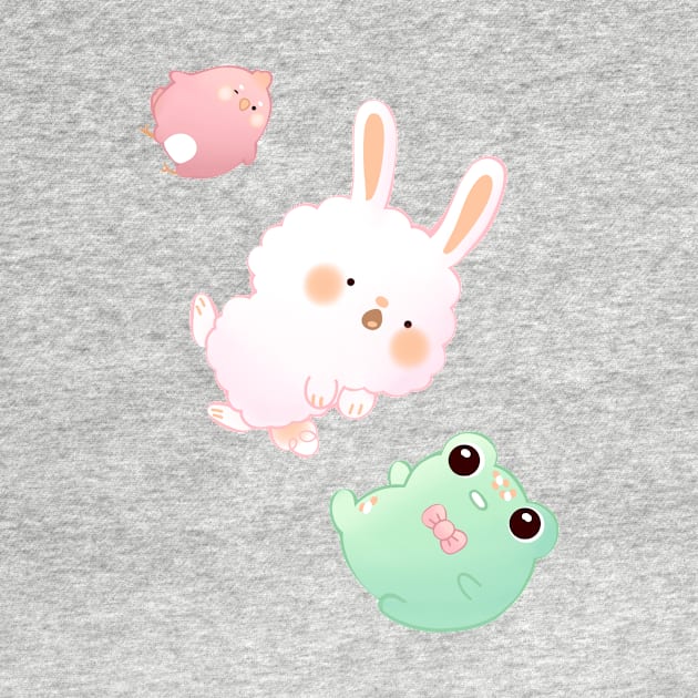 Falling Dango Animals by Rinco Ronki